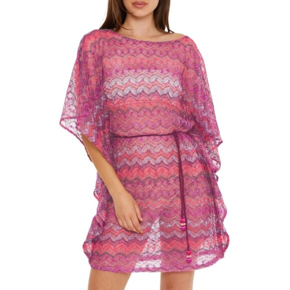 Trina Turk 'Athena' Open-Stitch Swimsuit Cover-Up Caftan, Multicolor - Picture 1 of 2